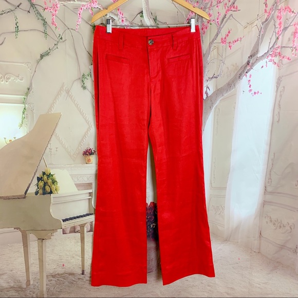 NEW CAbi Valentine Trouser in Cranberry Crush - Picture 2 of 11